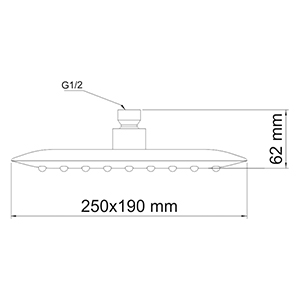Лейка верхний душ WasserKRAFT  A031  