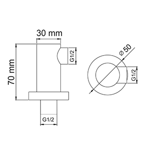 Подключение шланга WasserKRAFT  A021  