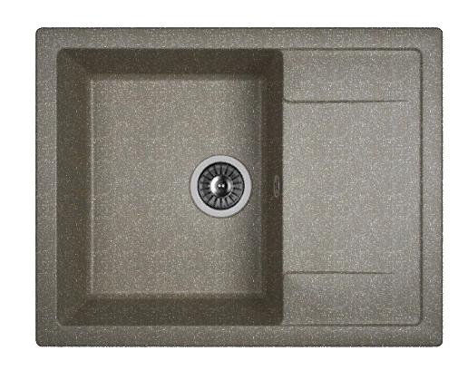 Мойка кухонная из литьевого мрамора Dr. Gans ТЕХНО 650 25.030.C0650.407 65*51 см. черный