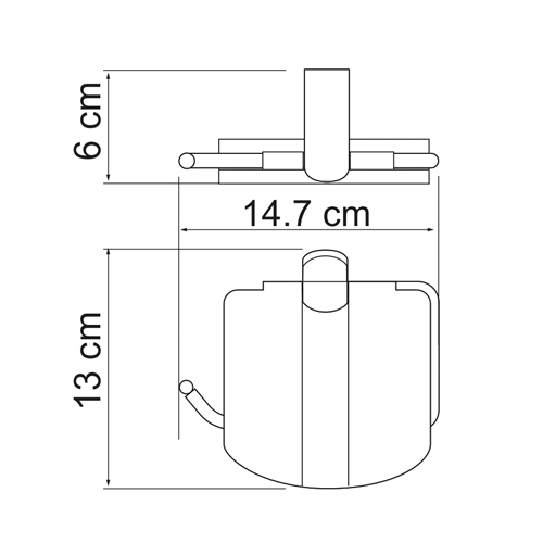 Держатель туалетной бумаги WasserKRAFT BERKEL K-6825  