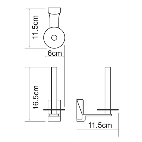Держатель туалетной бумаги WasserKRAFT EXTER K-5297  