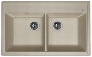 Мойка кухонная керамогранитная Florentina ЛИПСИ 820 20.370.E0820.305 82*51 см. грей