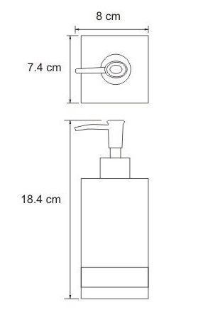 Дозатор жидкого мыла настольный WasserKRAFT INN K-4399  
