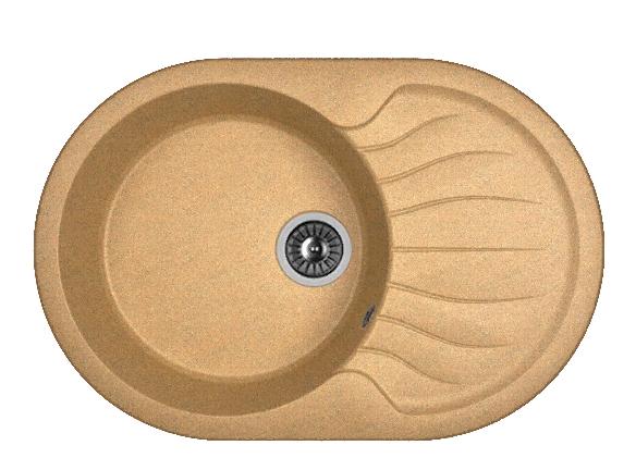 Мойка кухонная из литьевого мрамора Dr. Gans БЕРТА 760 25.040.C0760.406 76*51 см. терракота