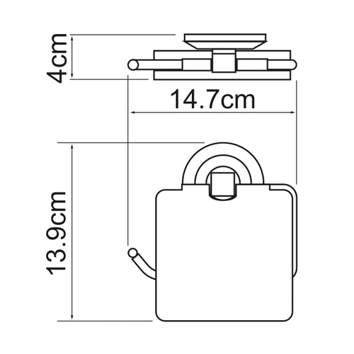 Держатель туалетной бумаги WasserKRAFT RHEIN K-6225  
