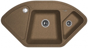 Мойка кухонная керамогранитная Florentina КАПРИ 20.185.J1060.105 100,6*57,5 см. коричневый
