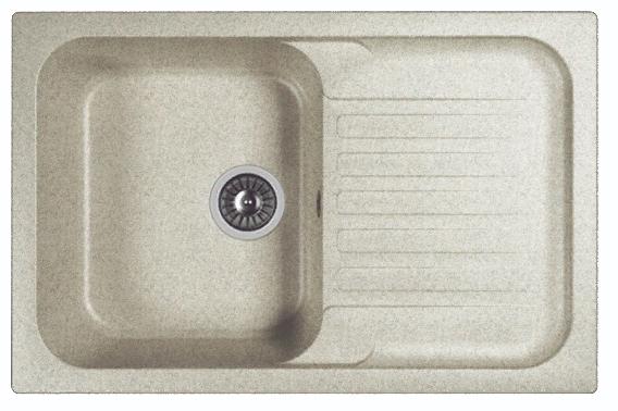 Мойка кухонная из литьевого мрамора Dr. Gans АДЕЛЬ 780 25.090.C0780.408 78*51 см. серый