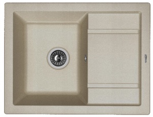 Мойка кухонная керамогранитная Florentina ЛИПСИ 660 20.155.C0660.305 66*51 см. грей