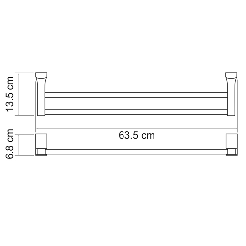 Полотенцедержатель WasserKRAFT EXTER K-5240  