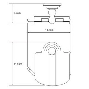 Держатель туалетной бумаги WasserKRAFT AMMER K-7025  
