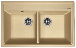 Мойка кухонная керамогранитная Florentina ЛИПСИ 820 20.370.E0820.104 82*51 см. бежевый