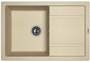 Мойка кухонная керамогранитная Florentina ЛИПСИ 760 20.160.D0760.104 76*51 см. бежевый