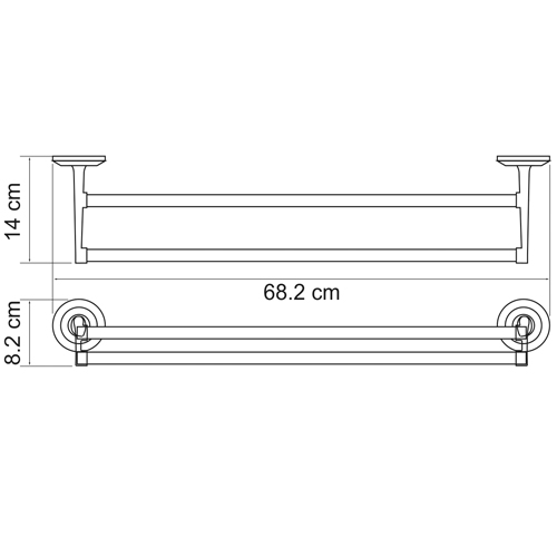 Полотенцедержатель WasserKRAFT RHEIN K-6240  