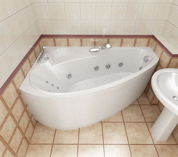 Ванна акриловая Triton ПЕАРЛ-ШЕЛЛ  163x104 см. правая 
