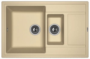 Мойка кухонная керамогранитная Florentina ЛИПСИ 780K 20.250.D0780.306 78*51 см. капучино