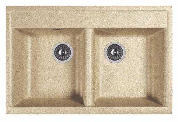 Мойка кухонная из литьевого мрамора Dr. Gans АСТРА 780 25.060.E0780.405 78*51 см. терра