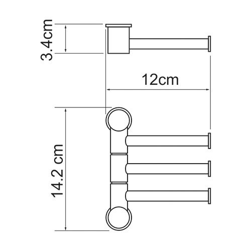 Полотенцедержатель WasserKRAFT  K-1053  