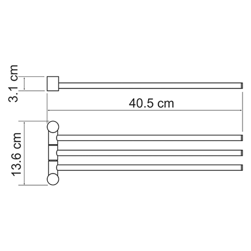 Полотенцедержатель WasserKRAFT  K-1633  