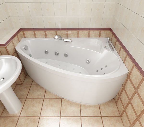 Ванна акриловая Triton ПЕАРЛ-ШЕЛЛ  163x104 см. левая 