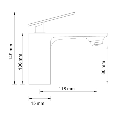 Смеситель WasserKRAFT ALME 1503 для раковины 