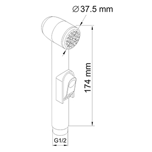 Лейка гигиеническая WasserKRAFT  A043  