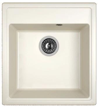 Мойка кухонная из литьевого мрамора Dr. Gans НИКА 470 25.070.B0470.401 47*51 см. белый