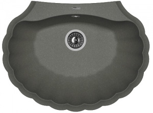 Мойка кухонная керамогранитная Florentina ГРЕБЕШОК 20.345.E0695.102 69,5*52,5 см. черный