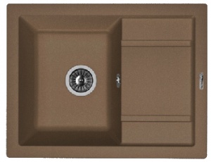 Мойка кухонная керамогранитная Florentina ЛИПСИ 660 20.155.C0660.303 66*51 см. мокко
