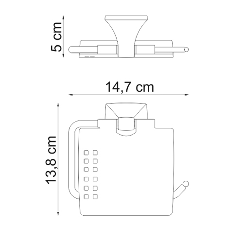 Держатель туалетной бумаги WasserKRAFT WERN K-2525  
