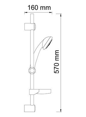 Гарнитур душевой WasserKRAFT  A005  