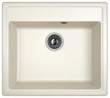 Мойка кухонная из литьевого мрамора Dr. Gans НИКА 570 25.070.D0570.401 57*51 см. белый