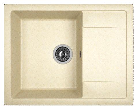 Мойка кухонная из литьевого мрамора Dr. Gans ТЕХНО 650 25.030.C0650.403 65*51 см. латте