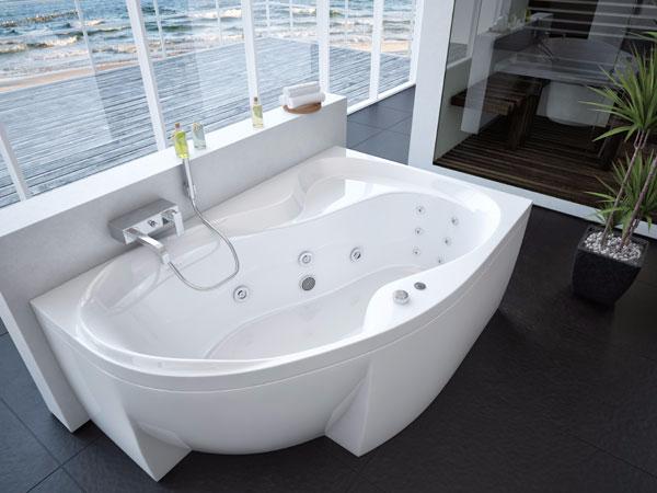 Ванна акриловая Aquatek ВЕГА  170x105 см. правая 