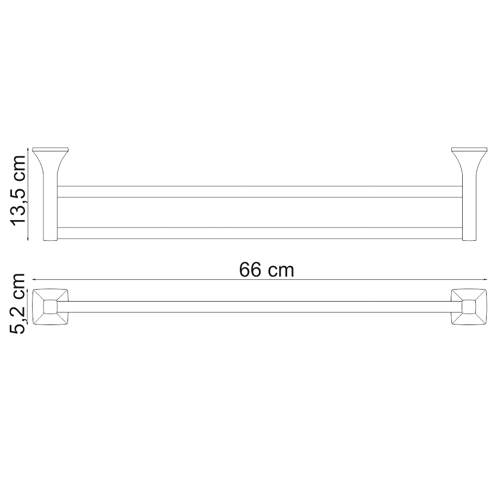 Полотенцедержатель WasserKRAFT WERN K-2540  