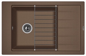 Мойка кухонная керамогранитная Florentina ЛИПСИ 780P 20.275.D0780.303 78*51 см. мокко