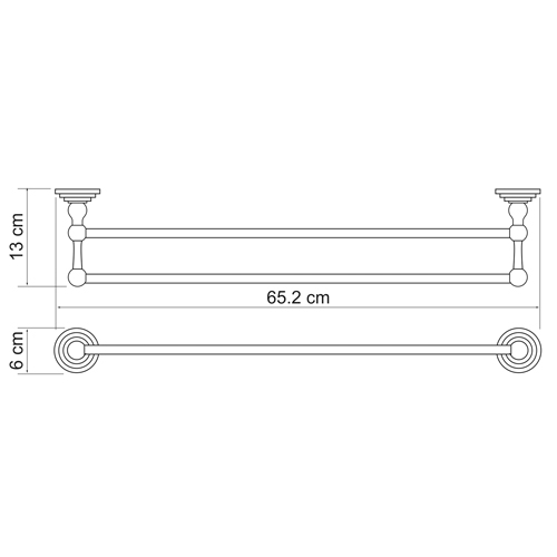 Полотенцедержатель WasserKRAFT AMMER K-7040  