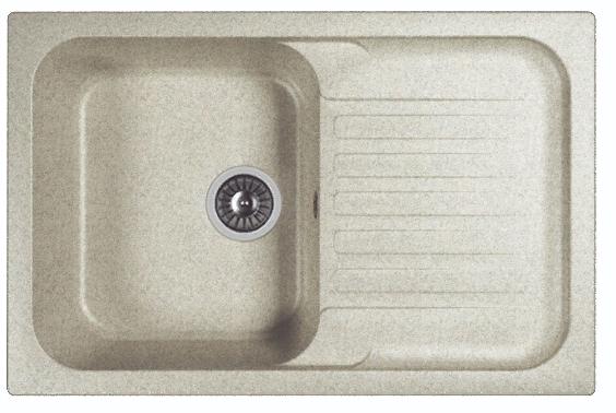 Мойка кухонная из литьевого мрамора Dr. Gans АДЕЛЬ 780 25.090.C0780.408 78*51 см. серый