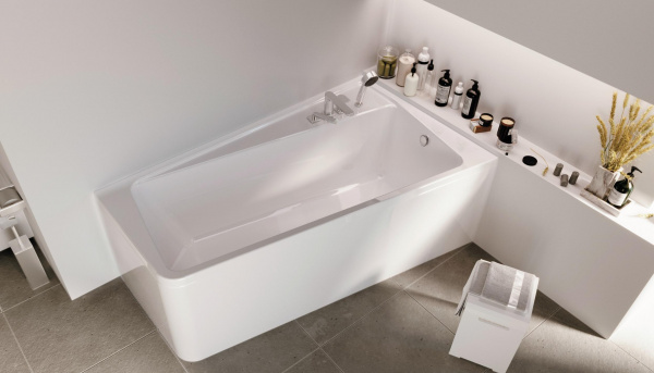 Ванна акриловая 1Marka DIRECT 01дир1710п 170x100 см. правая 