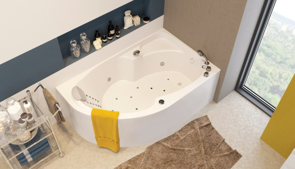 Ванна акриловая 1Marka DIANA 01ди1590п 150x90 см. правая 
