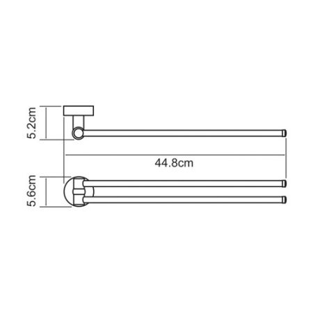 Полотенцедержатель WasserKRAFT ISEN K-4031  