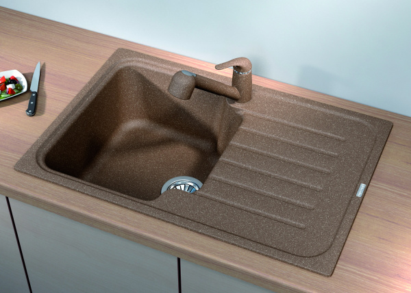 Мойка кухонная керамогранитная Florentina ТАИС 760 20.260.B0760.305 76*51 см. грей