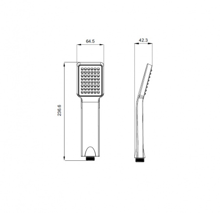 Лейка душевая IDDIS  A11012  