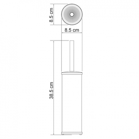 Ёрш напольный WasserKRAFT  K-1017  
