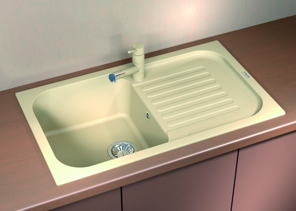 Мойка кухонная керамогранитная Florentina АРОНА 860 20.225.D0860.107 86*51 см. песочный