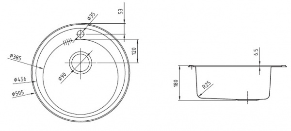 Мойка кухонная из нержавеющей стали IDDIS SUNO SUN50P0i77 50,5*50,5 см. 