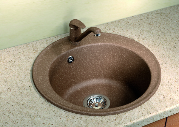 Мойка кухонная керамогранитная Florentina НИКОСИЯ 20.135.B0510.302 51*51 см. антрацит