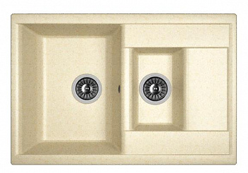 Мойка кухонная из литьевого мрамора Dr. Gans АСТРА 760 К 25.065.D0760.403 76*51 см. латте