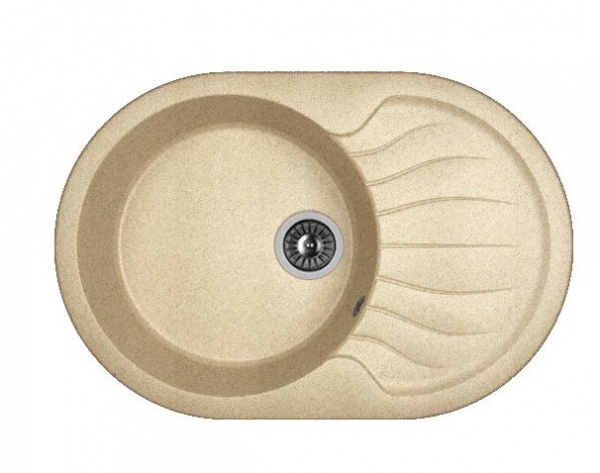 Мойка кухонная из литьевого мрамора Dr. Gans БЕРТА 760 25.040.C0760.405 76*51 см. терра