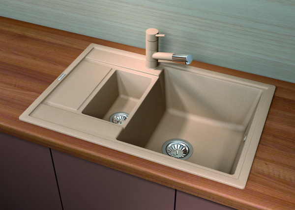 Мойка кухонная керамогранитная Florentina ЛИПСИ 780K 20.250.D0780.201 78*51 см. жасмин