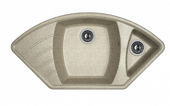 Мойка кухонная из литьевого мрамора Dr. Gans ГАБИ 25.050.E1015.408 101,5*51 см. серый
